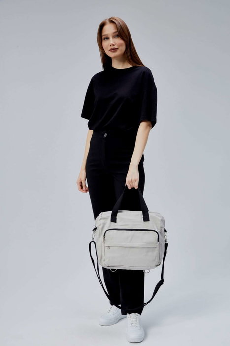 Zoozie Bags Bolsa Tote de Lona Gris Zoozie Bags Bolsa Tote de Lona Gris